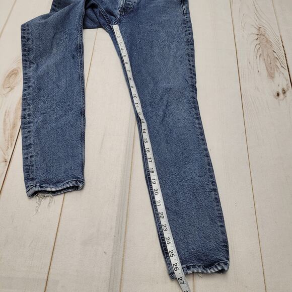 Agolde Nico high rise slim jeans distressed button fly - Picture 2 of 9